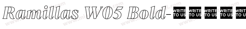 Ramillas W05 Bold字体转换